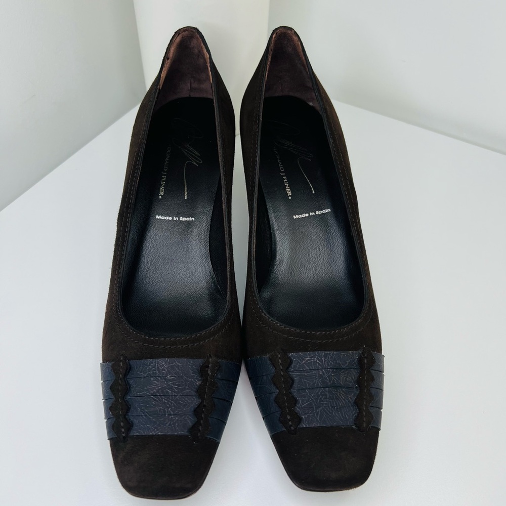 Donald J. Pliner Espresso and Ebony Heels